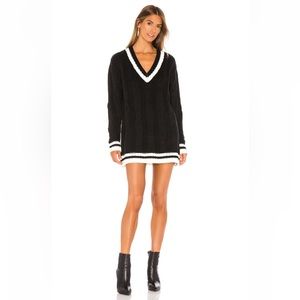 Superdown Shawnie Varsity Sweater Dress
